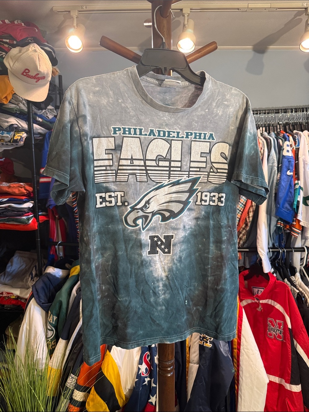 Philadelphia Eagles Men’s Tie Dye Graphic Tee